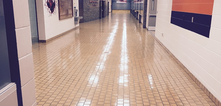 School Cleaning and ETS Protective Floor Coating in Salisbury Winston-Salem NC